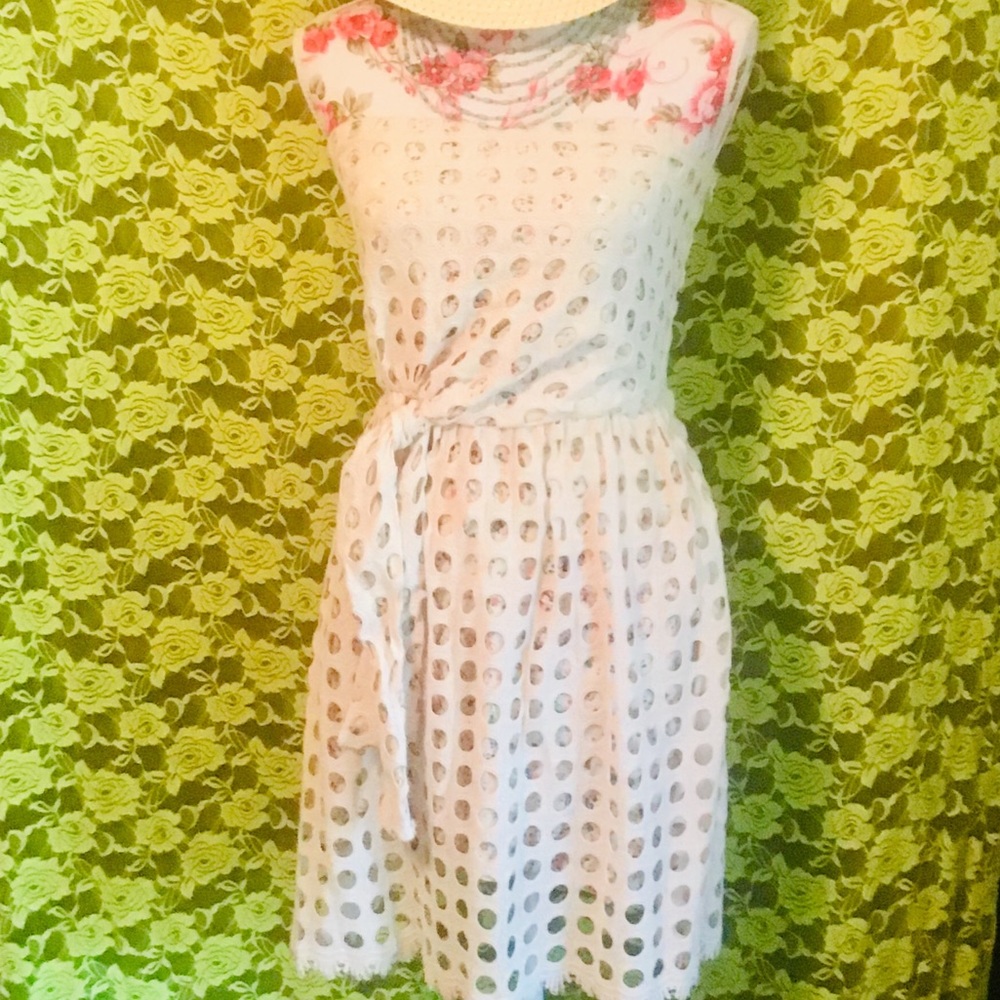 PRICE FIRM NWDT NAF NAF PARIS CROCHETED DRESS